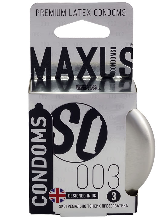 Презервативы MAXUS Экстремально тонкие 003, 3 шт., ж/к