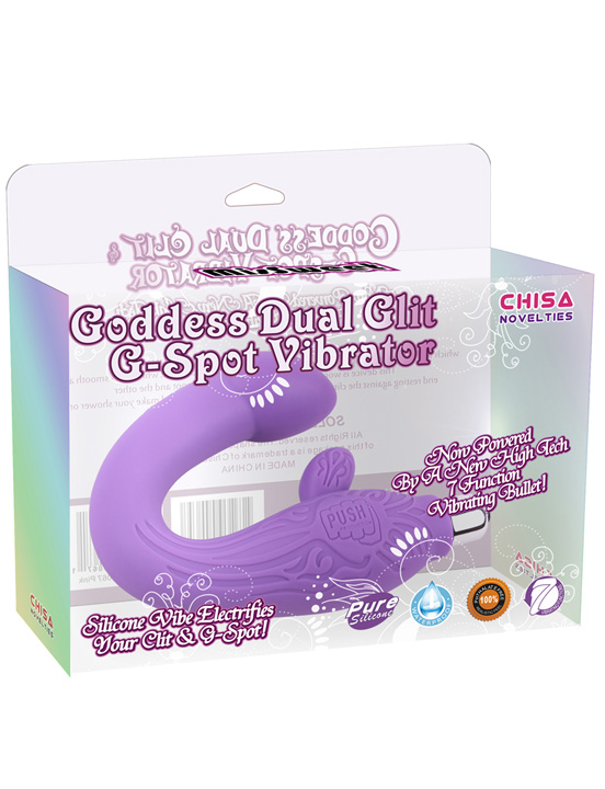 Вибромассажёр для точки G и стимуляции клитора, фиолетовый
