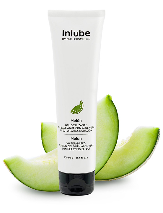 Лубрикант Nuei Inlube с алоэ вера и ароматом дыни, 100 мл