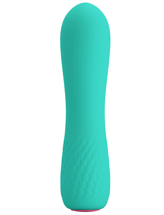 Мини-вибратор ELFIN, 12 видов вибрации, бирюзовый, 30x119 мм