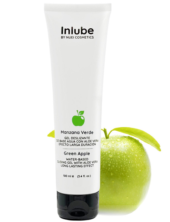 Лубрикант с алоэ вера и ароматом зелёного яблока Nuei Inlube, 100 мл