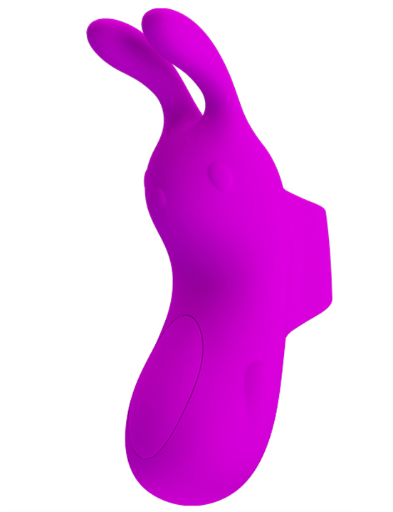 Мини-вибратор FINGER BUNNY на пальчик, 7 видов вибрации, 30x94 мм