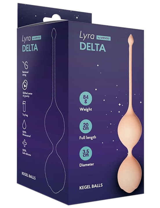 Шарики Кегеля со смещённым центом тяжести Delta, слоновая кость, 3,5x20 см