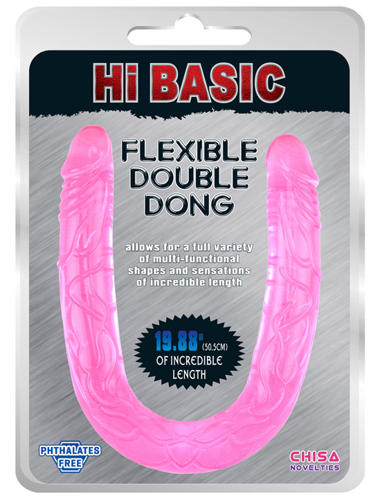 Фаллоимитатор сдвоенный-гигант, розовый