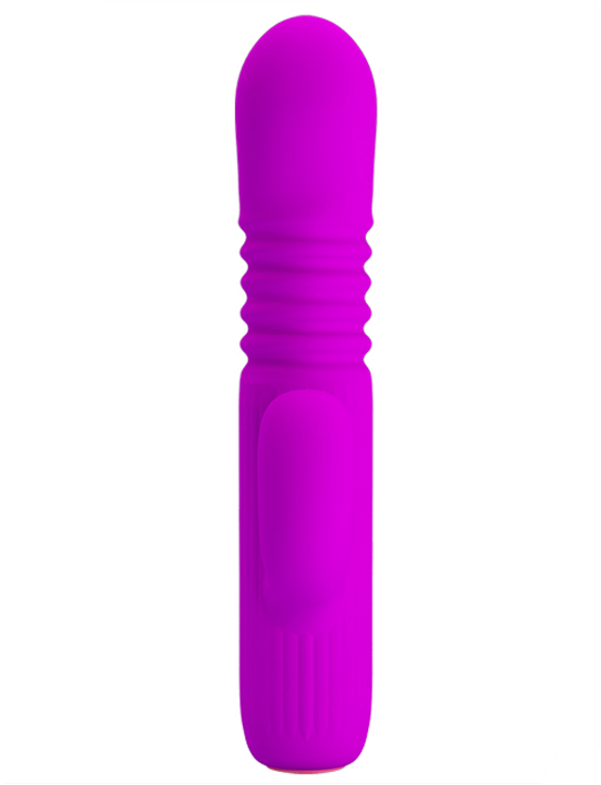 Вибратор Leopold фрикционный, 4 вида вибраций, фиолетовый, 29x155 мм