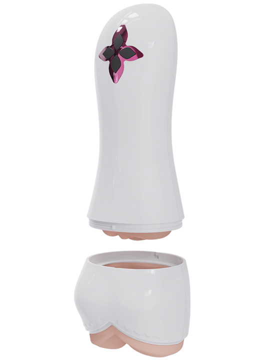 Мастурбатор Eroticon Eveflow с функцией вибрациии и звуковым сопровождением, белый