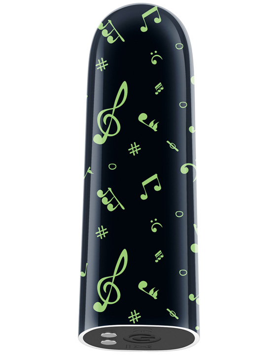 Минивибратор Music светящийся, пережаряжаемый