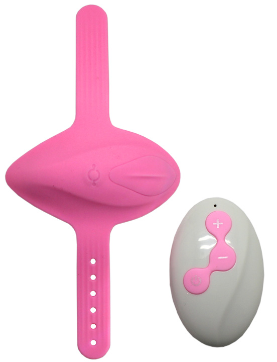 Миниатюрный вибратор в трусики с пультом, 9 режимов, розовый