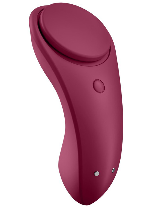 Вибромассажёр в трусики Satisfyer Sexy Secret, винно-красный