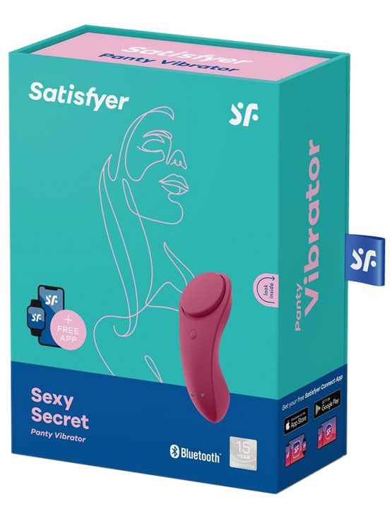 Вибромассажёр в трусики Satisfyer Sexy Secret, винно-красный