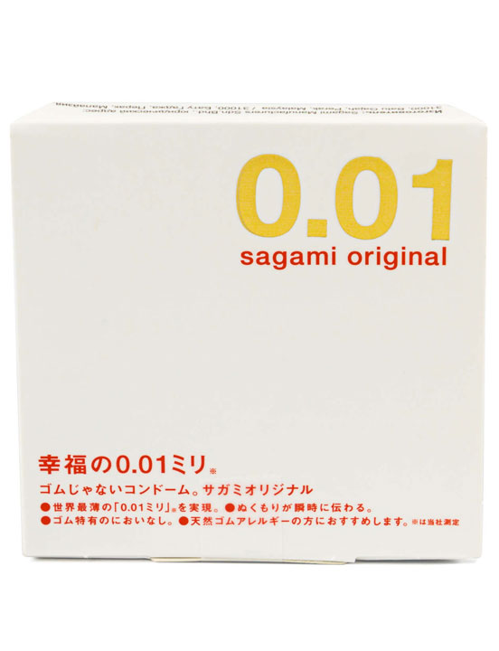 Презервативы Sagami Original 0.01, тонкие, полиуретановые, 1 шт.