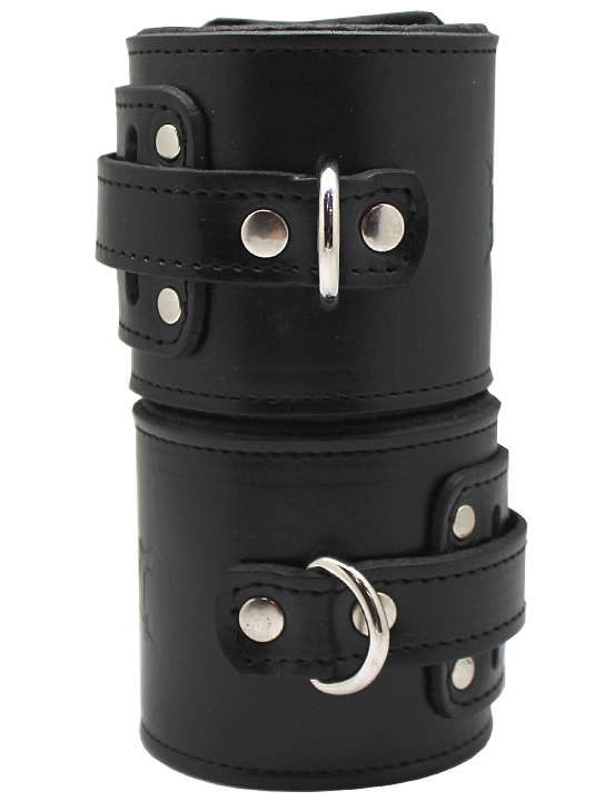 Наручники без пряжки, чёрные, размер универсальный