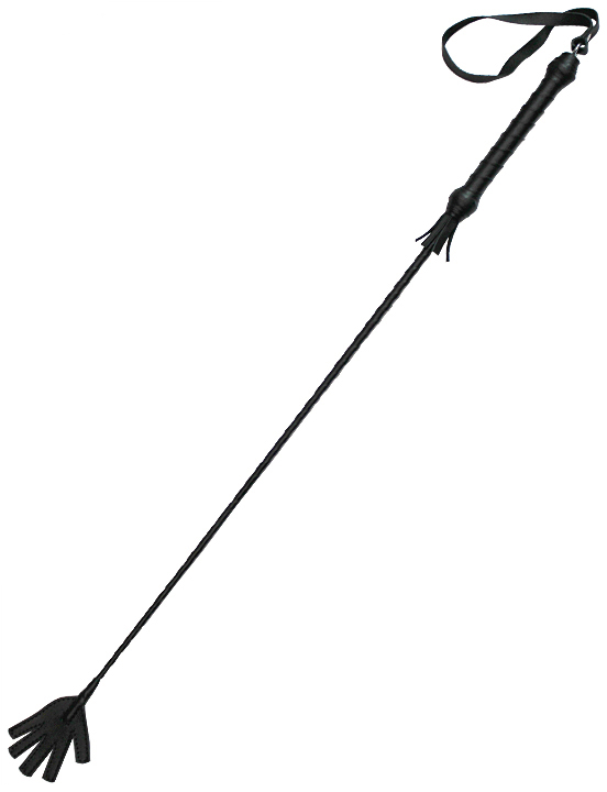 Стек витой, наконечник «ладошка», чёрный, 830 мм