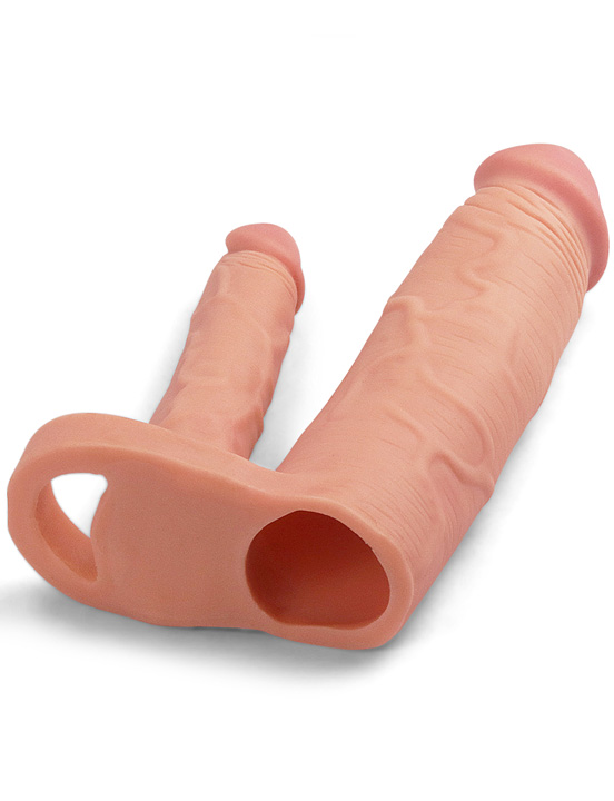 Насадка-удлинитель Pleasure X-Tender двойная, 45x203 мм