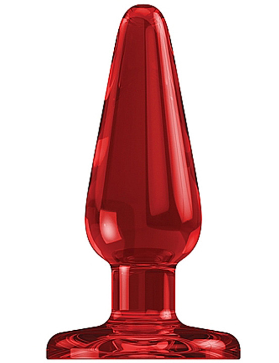 Анальная пробка MODEL 1, красная, 47x155 мм