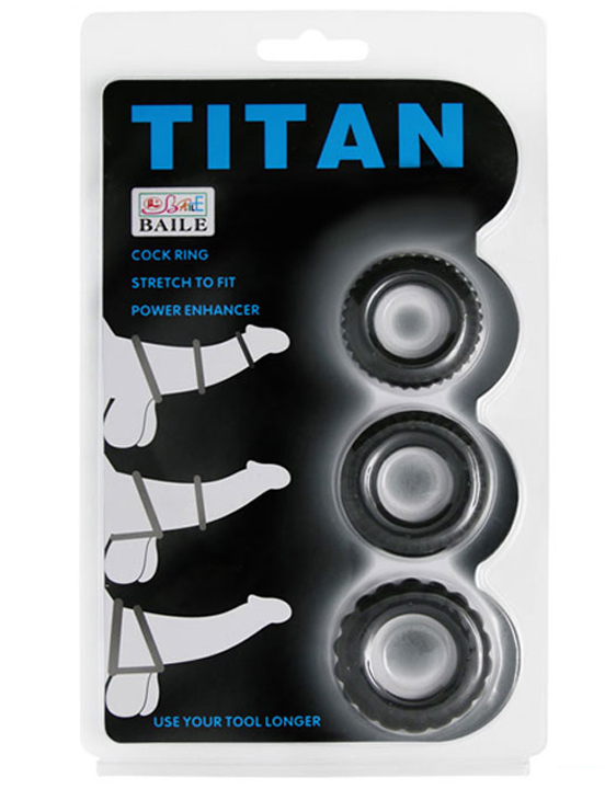 Набор эрекционных колец Titan, 36, 39, 42 мм