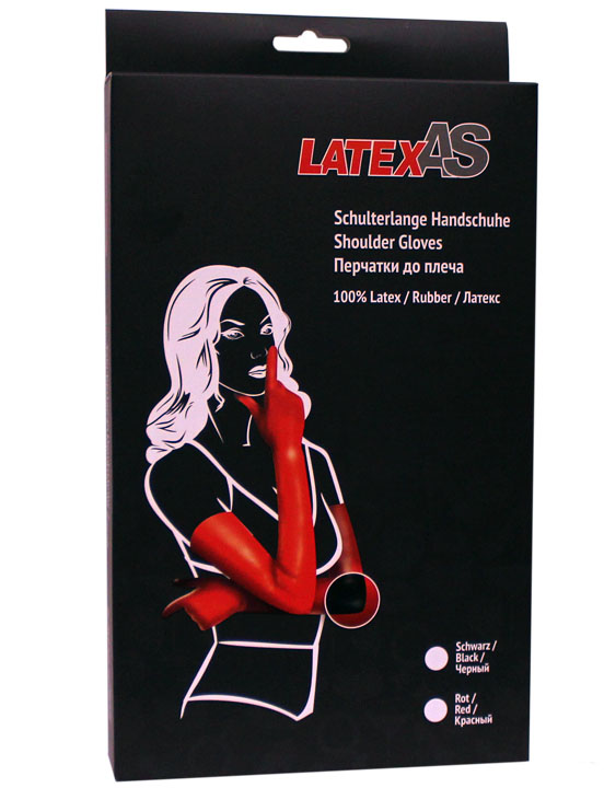 Перчатки латексные, красные, размер L