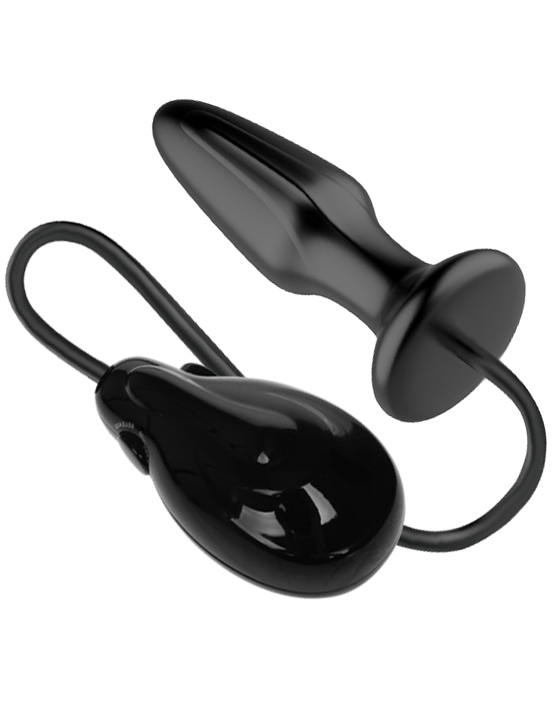 Вибропробка расширяющаяся Mr.Play, латекс, чёрная, 38x145 мм