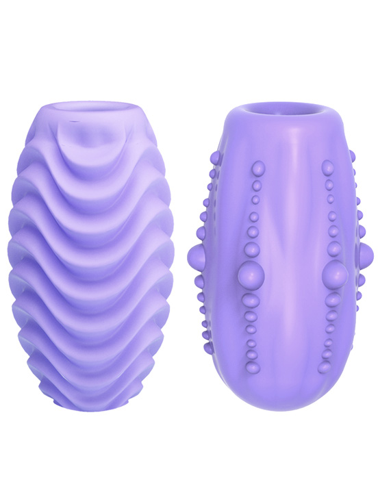 Мастурбатор-яйцо Romantic двустороннее, сиреневое, 46x86 мм