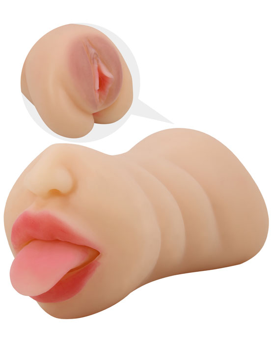 Мастурбатор Sarah ручной из серии Crazy Bull, двойной, 85x180 мм