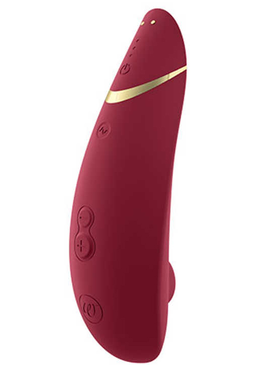 Стимулятор клитора Womanizer Premium 2, бордовый