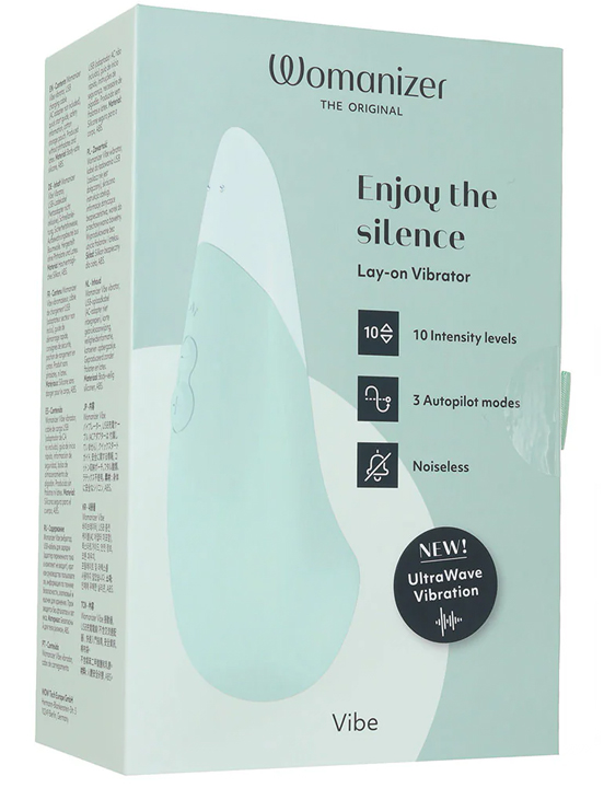 Клиторальный вибратор Womanizer Vibe, серо-зёленый