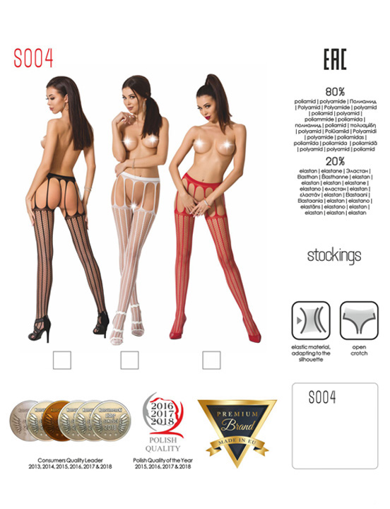Strip Panty, вертикальная полоска, красные, размер OS