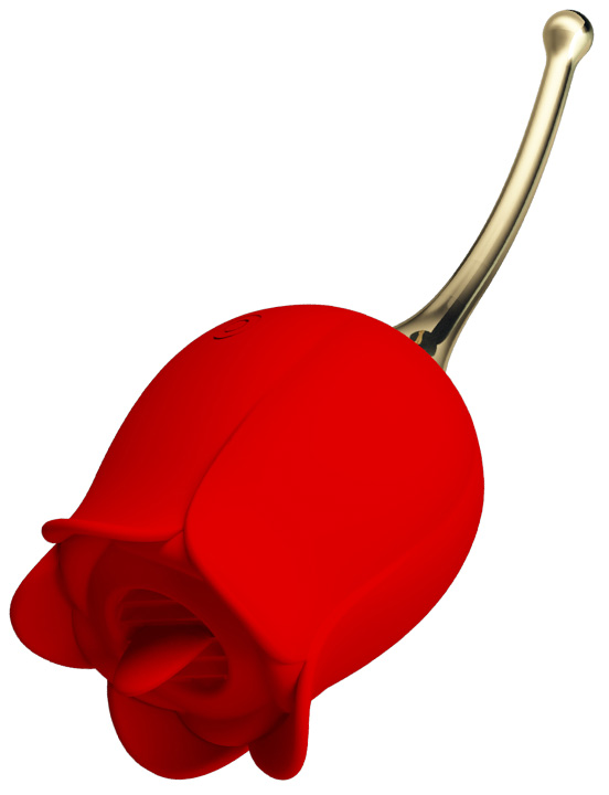 Клиторальный вибромассажёр Rose Lover, красный