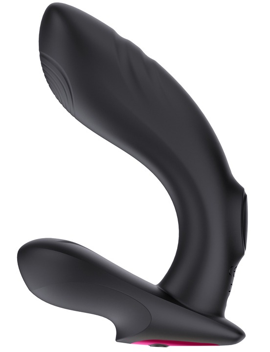 Массажёр простаты с пультом Ralf, силикон, 10+5 режимов, чёрный, 130x33 мм