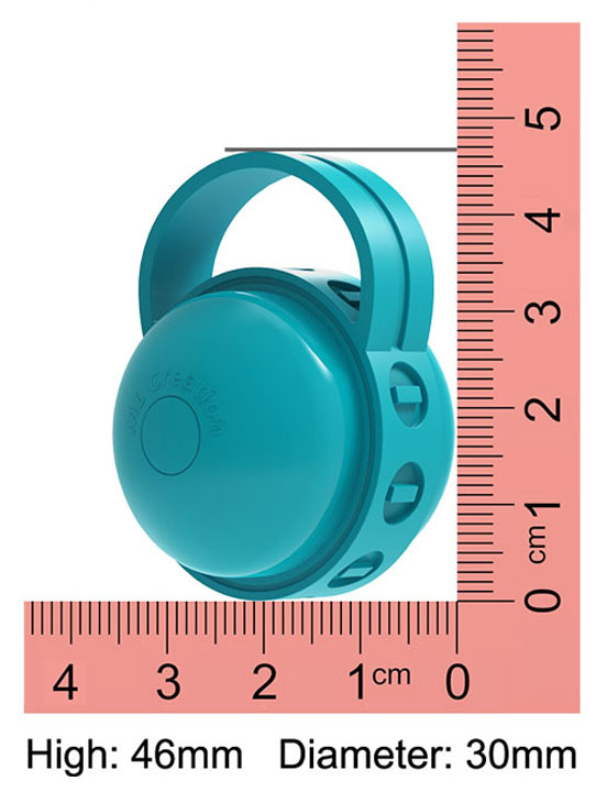 Вибратор клиторальный Cute Bullet, USB, зелёный, 46x30 мм