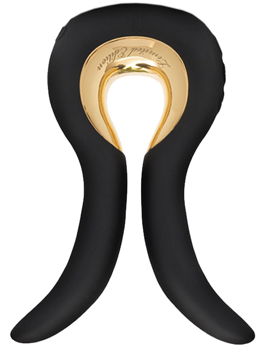 Мини-вибратор Gvibe Mini Gold, чёрный с золотым покрытием