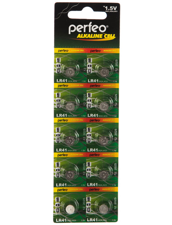 Батарейка Perfeo LR41, 1 шт.
