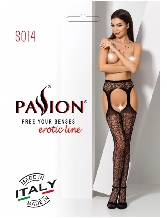 Strip Panty с узором, чёрные, размер OS