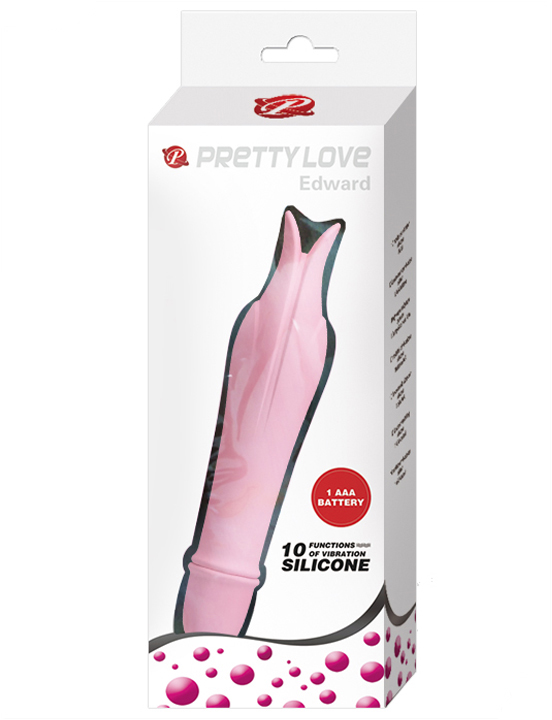 Мини-вибратор EDWARD, 10 видов вибраций, светло-розовый, 29x145 мм