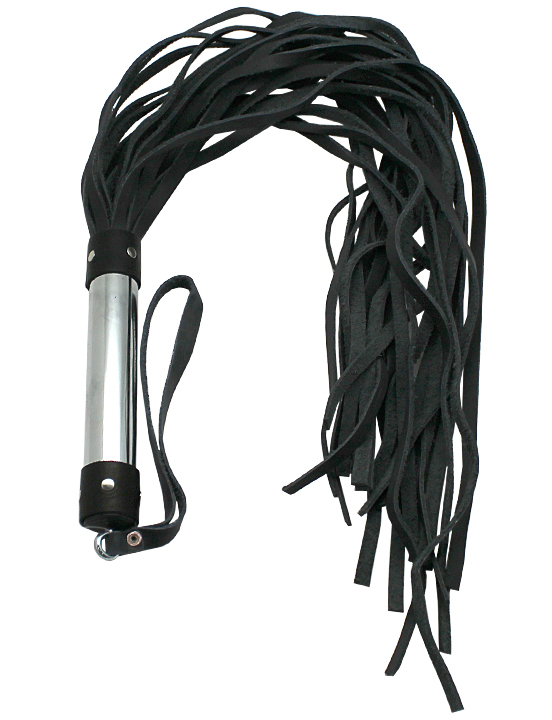 Плеть, ручка металлическая, чёрная