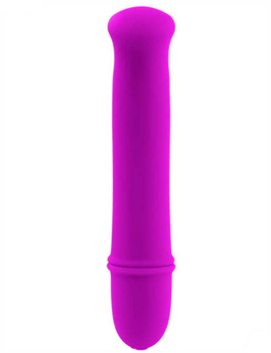 Мини-вибратор ANTONY с плоской головкой, 10 видов вибраций, силикон, розовый, 20x120 мм