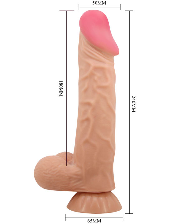 Фаллоимитатор реалистичный Orton с эффектом скользящей кожи, 50x240мм