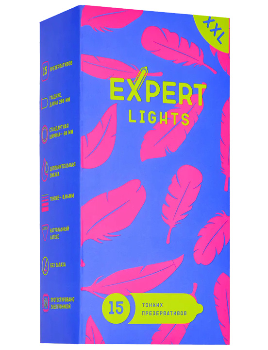 Презервативы Expert Light XXL ультратонкие, 15 шт.