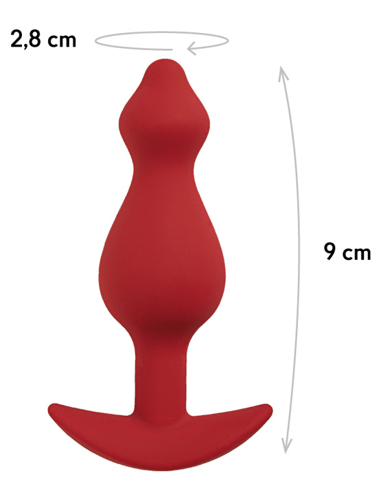 Анальная пробка Libra, бодовый, 2.8x9 см