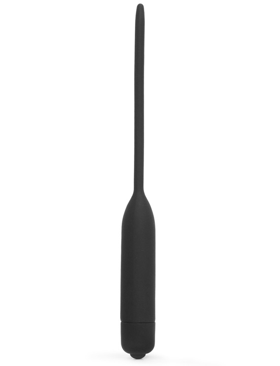 Уретральный виброплаг Silicone Vibrating Urethral Dilator, чёрный