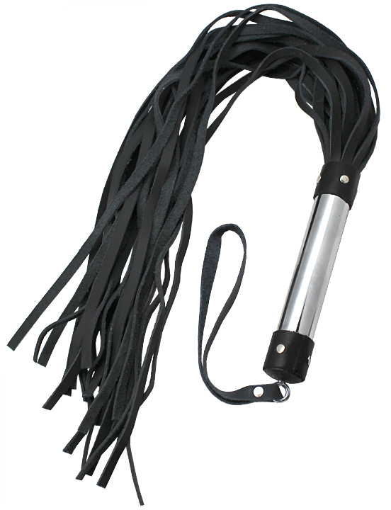 Плеть, ручка металлическая, чёрная
