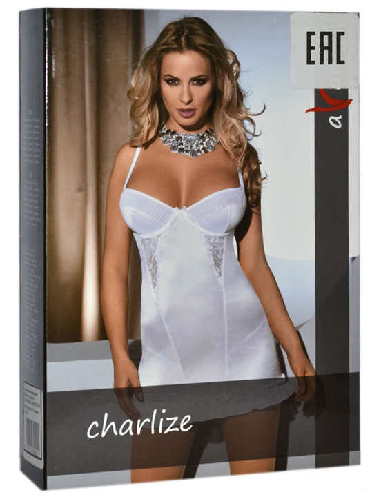 Платье Charlize, белое, S/M