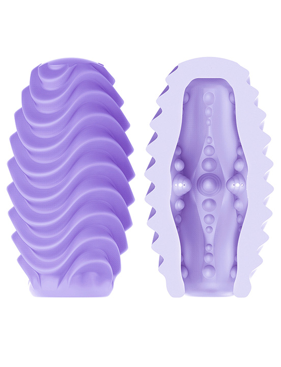 Мастурбатор-яйцо Romantic двустороннее, сиреневое, 46x86 мм