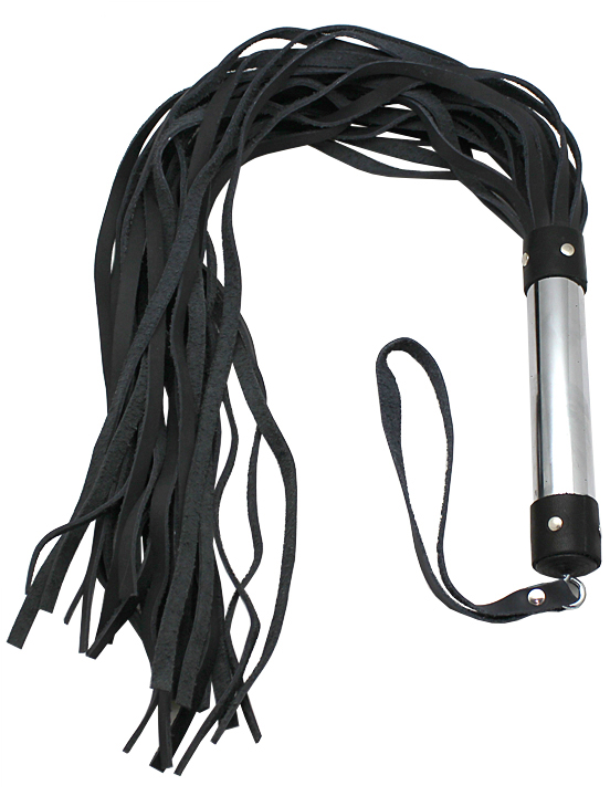 Плеть, ручка металлическая, чёрная