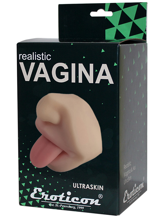 Мастурбатор двойной вагина+рот 3D, телесный, 9,5x70х200 мм