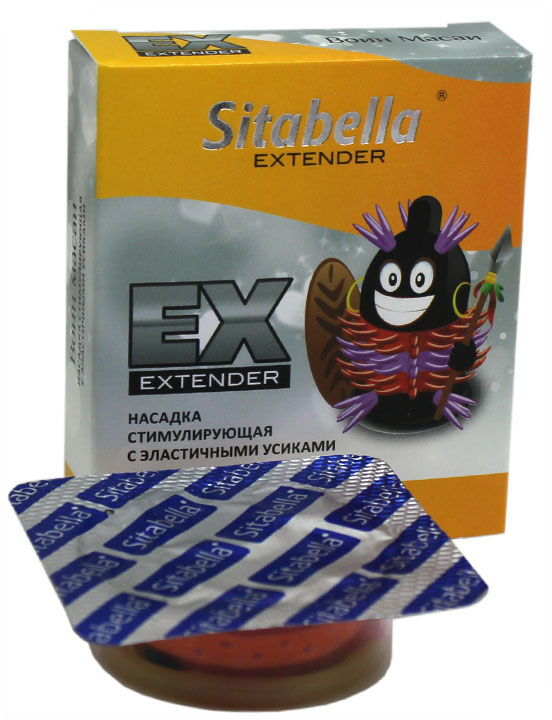 Насадка стимулирующая Extender «Воин Масаи» с эластичными усиками