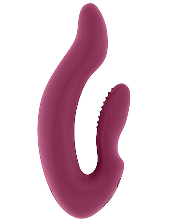 Вибратор гибкий двойной Hayden, USB, 30x150 мм