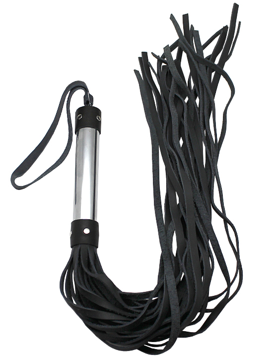 Плеть, ручка металлическая, чёрная
