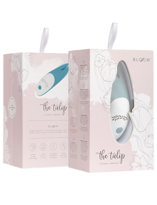 Вибратор клиторальный с усиками The Tulip Clitoris Vibrator, серия Bloom, 120 мм
