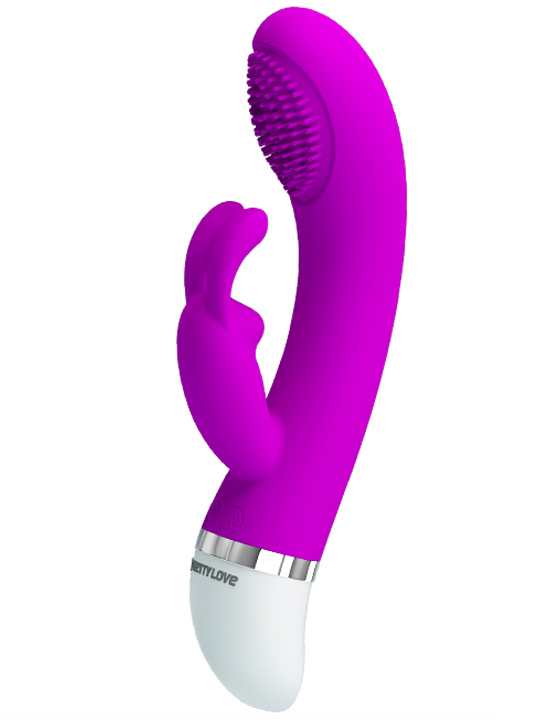 Вибратор Christ с эффектом «шаловливого пальчика», 7 видов вибрации, силикон, 36x188 мм